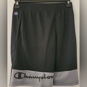 Champion Kids  Athletic Shorts in Black and Gray Size 14/16